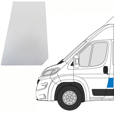 EURO 6 ADBLUE polttoaineen täyttöaukon luukku varten Fiat Ducato 2014- / Vasen 8348