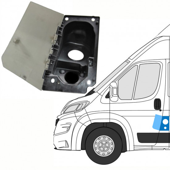 EURO 6 ADBLUE polttoaineen täyttöaukon luukku varten Fiat Ducato 2014- / Vasen /  10291