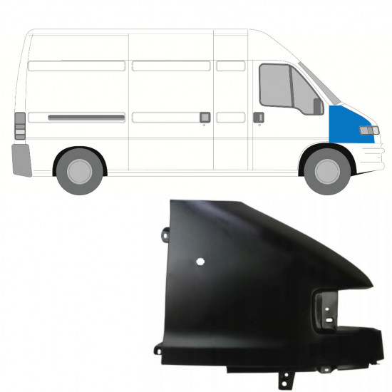 Etulokasuoja varten Fiat Ducato Boxer Relay 1994-2006 / Oikea 7616