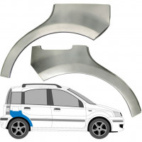 Kynnyspelti + takalokasuojan korjaussarja varten Fiat Panda 2003-2012 / Vasen+Oikea / Sarja 6496