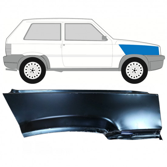 Etulokasuoja varten Fiat Panda 1980-2002 / Oikea 8087