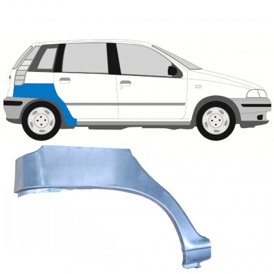 Takalokasuoja korjaussarja varten Fiat Punto 1 1993-1999 / Oikea 7276