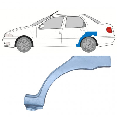Takalokasuoja korjaussarja varten Fiat Siena 1997-2001 / Vasen 8131