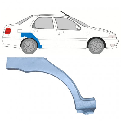 Takalokasuoja korjaussarja varten Fiat Siena 1997-2001 / Oikea 8130