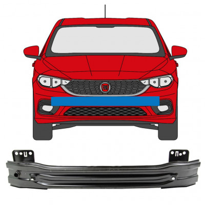 Etupuskurin vahvike varten Fiat Tipo 2016- / SEDAN 7561