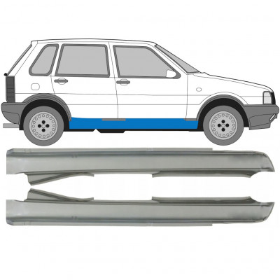 Kynnyspelti korjauspaneeli varten Fiat Uno 1983-2002 / Vasen+Oikea / Sarja 9666