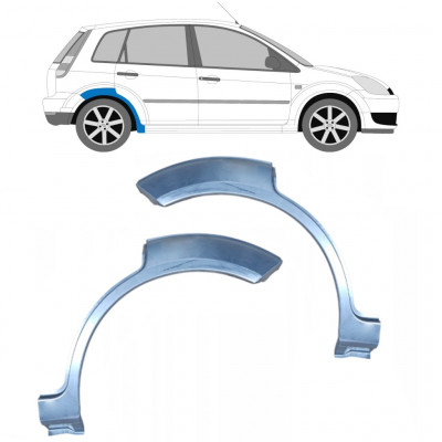 Takalokasuoja korjaussarja varten Ford Fiesta 2002-2008 / Vasen+Oikea / Sarja 9672