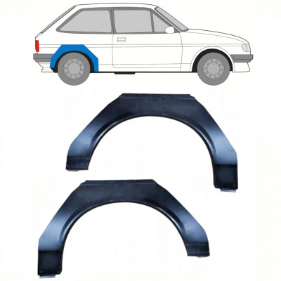 Takalokasuoja korjaussarja varten Ford Fiesta 1983-1989 / Vasen+Oikea / Sarja 10373