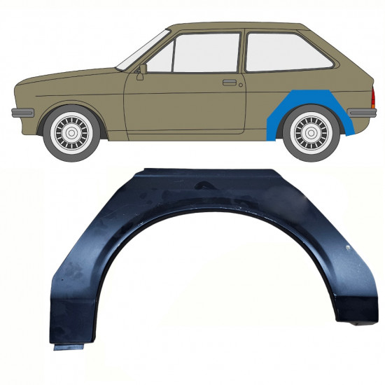 Takalokasuoja korjaussarja varten Ford Fiesta 1976-1983 / Vasen 10734