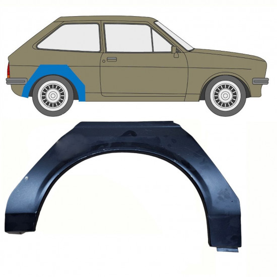 Takalokasuoja korjaussarja varten Ford Fiesta 1976-1983 / Oikea 10733