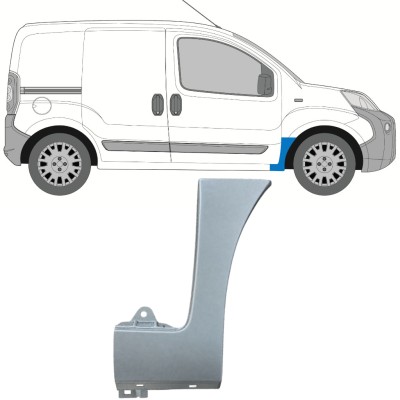 Etulokasuojan korjauspelti varten Fiat Fiorino 2007- / Oikea 16939