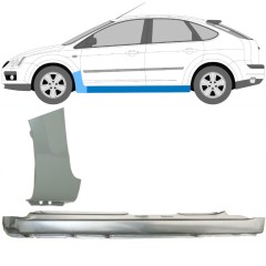 Täysi kynnys ja etulokasuojan korjauspaneeli varten Ford Focus 2004-2010 / Vasen / Sarja 8736