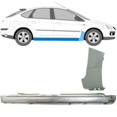 Täysi kynnys ja etulokasuojan korjauspaneeli varten Ford Focus 2004-2010 / Oikea / Sarja 8735