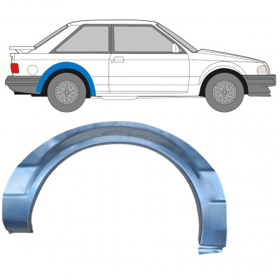 Takalokasuoja korjaussarja varten Ford Escort 1980-1986 / Oikea 7816