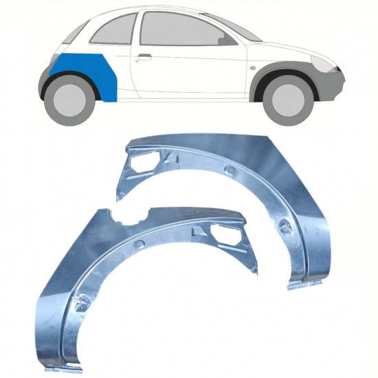 Takalokasuoja korjaussarja varten Ford KA 1996-2008 / Vasen+Oikea / Sarja 10771