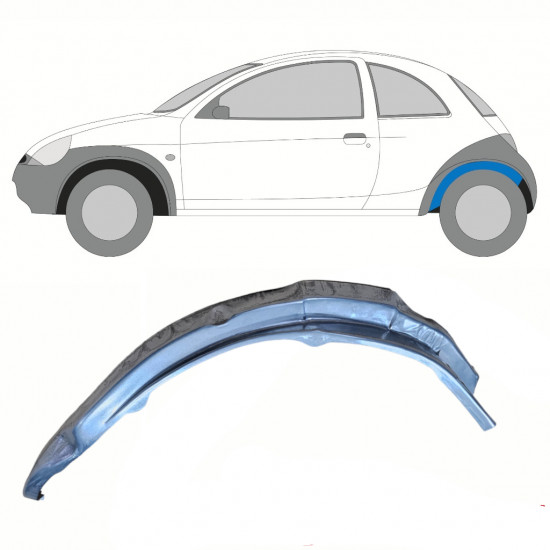 Takalokasuojan sisäkorjauspaneeli varten Ford KA 1996-2008 / Vasen 10773