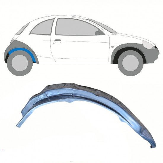 Takalokasuojan sisäkorjauspaneeli varten Ford KA 1996-2008 / Oikea 10772