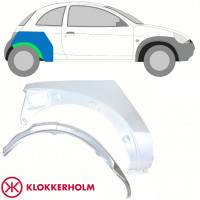 Sisäinen ja ulkoinen takalokasuojan korjauspaneeli varten Ford KA 1996-2008 / Oikea / Sarja 10775