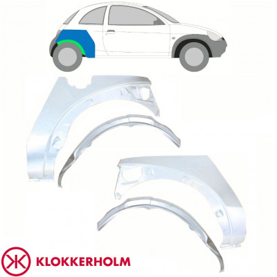 Sisäinen ja ulkoinen takalokasuojan korjauspaneeli varten Ford KA 1996-2008 / Sarja 10777