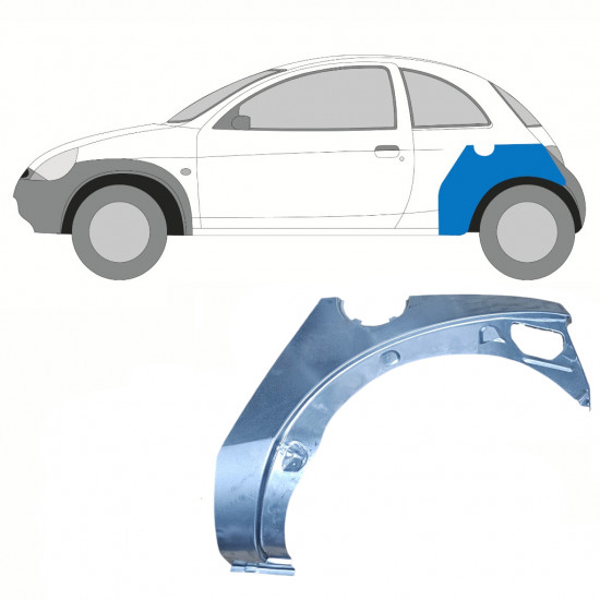 Takalokasuoja korjaussarja varten Ford KA 1996-2008 / Vasen 10770