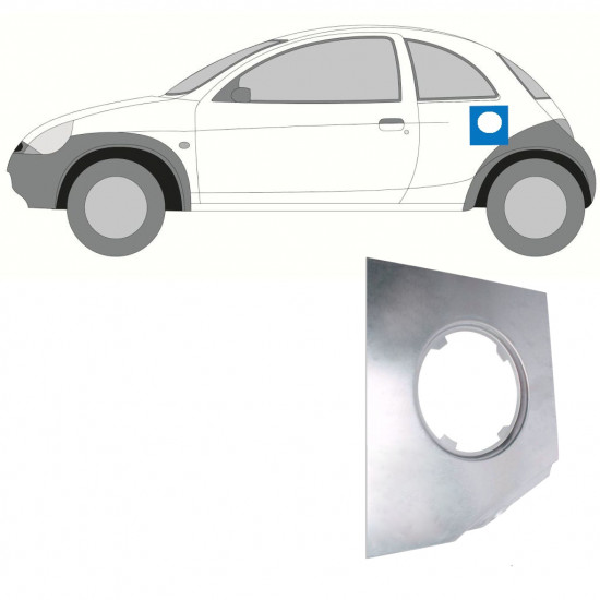 Polttoaineen täyttöaukon korjauspaneeli varten Ford KA 1996-2008 7252