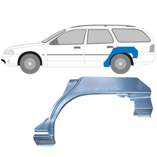 Takalokasuoja korjaussarja varten Ford Mondeo 1993-2000 / Vasen / COMBI 8050