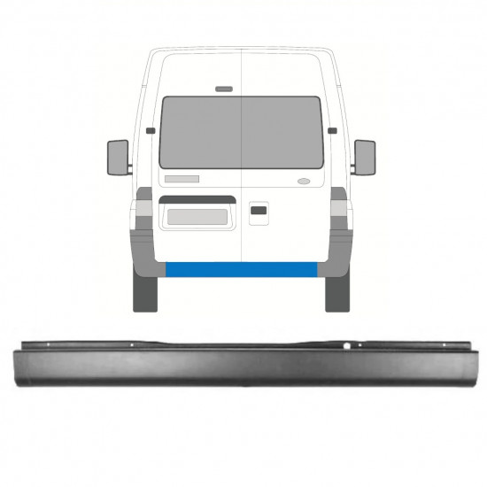 Takapuskuri varten Ford Transit 2000-2013 8936