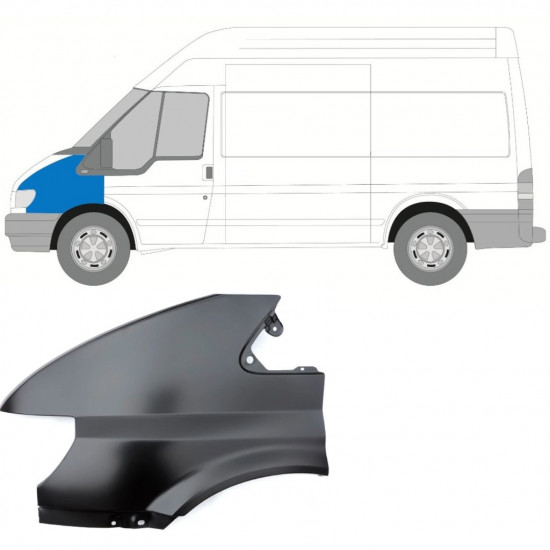 Etulokasuoja varten Ford Transit 2000-2006 / Vasen 8624