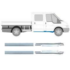 Kynnyspelti korjauspaneeli varten Ford Transit 2000-2013 / Vasen+Oikea / Sarja 9698