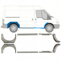 Kynnyspelti + takalokasuojan korjaussarja varten Ford Transit 2000-2013 / SWB / Sarja 9694