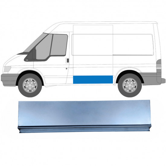 Sivuhelmapelti korjauspaneeli varten Ford Transit 2000- / SWB 8808