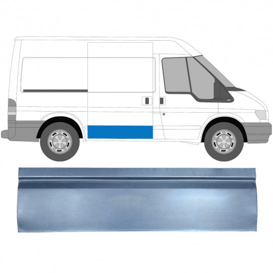 Liukuoven korjauspaneeli ulkoinen varten Ford Transit 2000-2013 / SWB / Oikea 7168