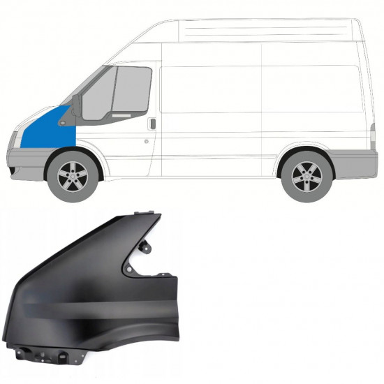 Etulokasuoja varten Ford Transit 2006-2013 / Vasen 8931