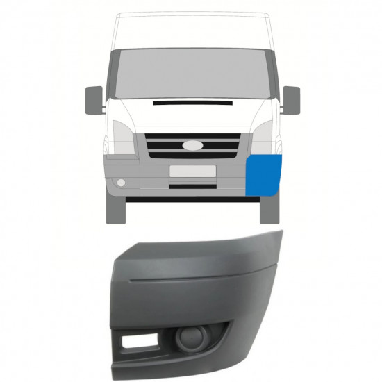 Etupuskurin kulma varten Ford Transit 2006-2013 / Vasen 8261