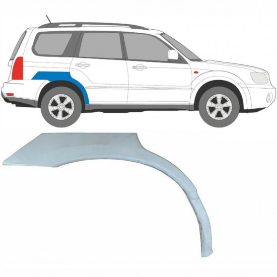 Takalokasuoja korjaussarja varten Subaru Forester Sg 2002-2008 / Oikea 8825