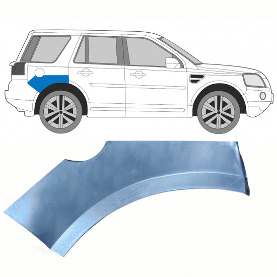 Takalokasuoja korjauspaneeli yläosa varten Land Rover Freelander 2006-2015 / Oikea 8961