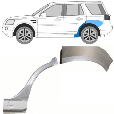 Takalokasuoja korjaussarja varten Land Rover Freelander 2006-2015 / Vasen / Sarja 8966