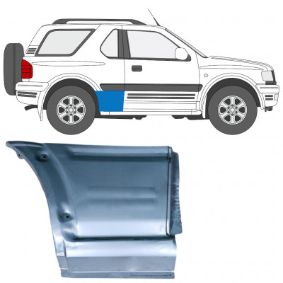 Takalokasuoja korjaussarja varten Opel Frontera B 1999-2002 / Oikea 12829