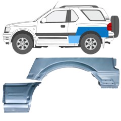 Takalokasuoja korjaussarja varten Opel Frontera B 1999-2002 / Vasen / Sarja 12838