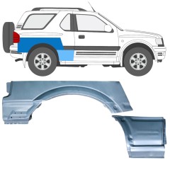 Takalokasuoja korjaussarja varten Opel Frontera B 1999-2002 / Oikea / Sarja 12837