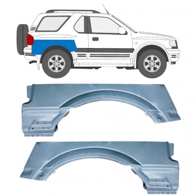 Takalokasuoja korjauspaneeli yläosa varten Opel Frontera B 1999-2002 / Vasen / Oikea / Vasen+Oikea / Sarja 12836