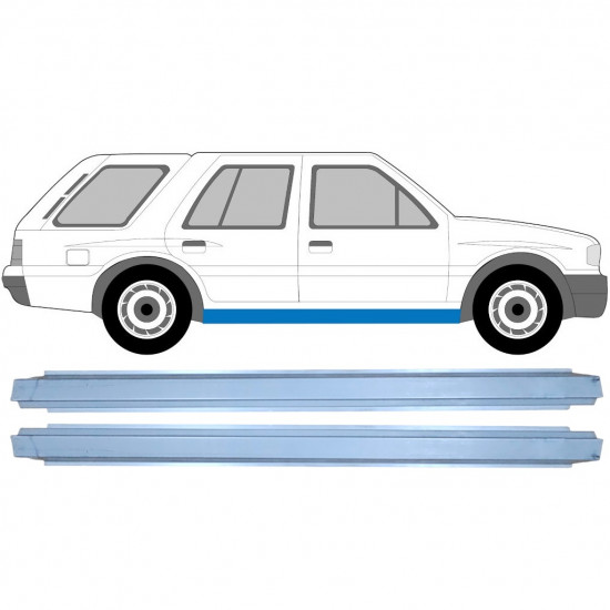 Kynnyspelti korjauspaneeli varten Opel Frontera 1991-1998 / Vasen = Oikea (symmetrinen) / Sarja 9549