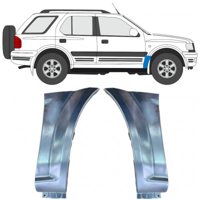 Etulokasuojan korjauspelti varten Opel Frontera B 1999-2002 / Vasen+Oikea / Sarja 10946