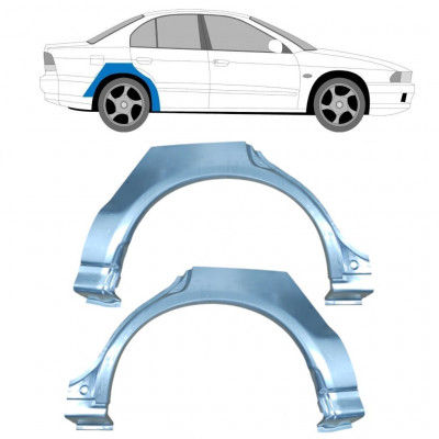 Takalokasuoja korjaussarja varten Mitsubishi Galant 1996-2003 / Vasen+Oikea / Sarja 9161