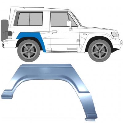 Takalokasuoja korjaussarja varten Hyundai Galloper 1991- / Oikea /  6656