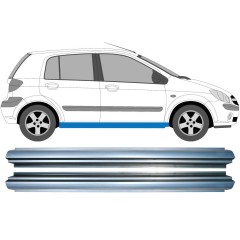 Kynnyspelti korjauspaneeli varten Hyundai Getz 2002-2010 / Vasen+Oikea / Sarja 11370