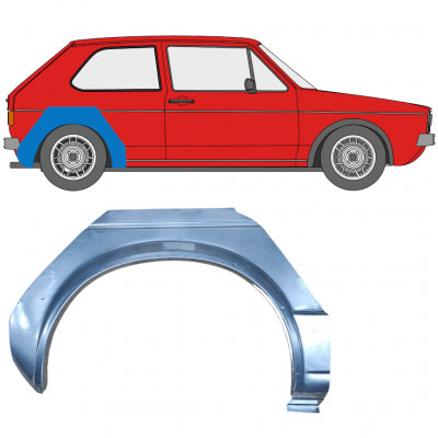 Takalokasuoja korjaussarja varten VW Golf 1 1974- / Oikea 7103