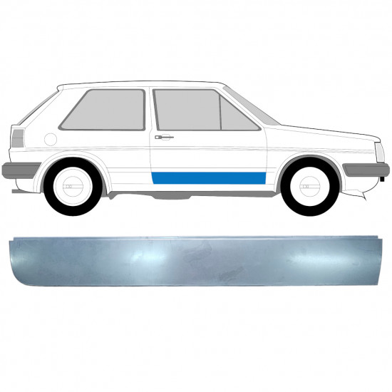 Etuoven korjausosa varten VW Golf 2 1982- / Oikea 7838