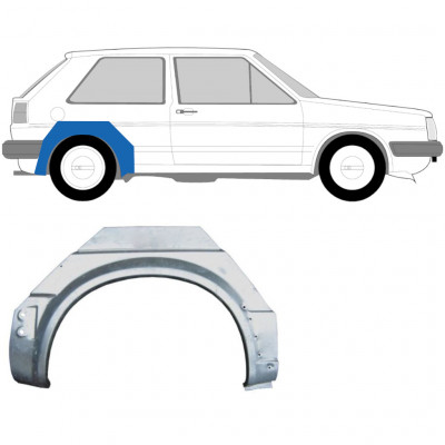 Takalokasuoja korjaussarja varten VW Golf 2 1982- / Oikea 7099