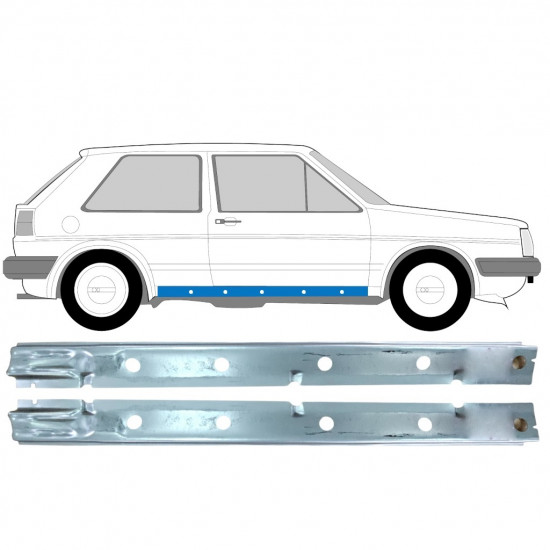 Kynnys sisäosa varten VW Golf 2 1982-1992 / Vasen+Oikea / Sarja 11027